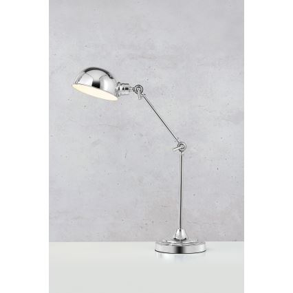 Markslöjd 108583 - Asztali lámpa PORTLAND 1xE27/40W/230V fényes króm