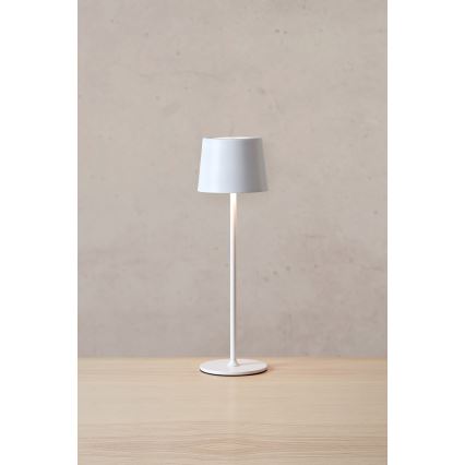 Markslöjd 108654 - LED állítható fényerejű tölthető lámpa FIORE LED/2W/5V IP44 38 cm fehér