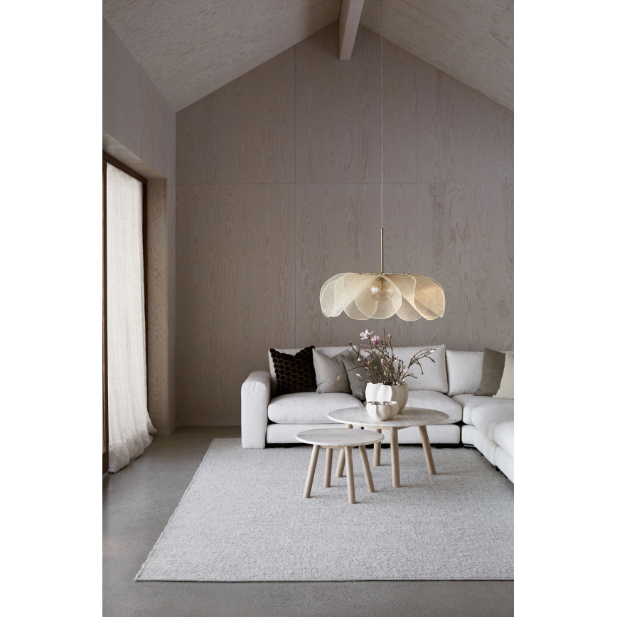 Markslöjd 108661 - Csillár zsinóron STYRKA 1xE27/40W/230V átm. 75 cm bézs