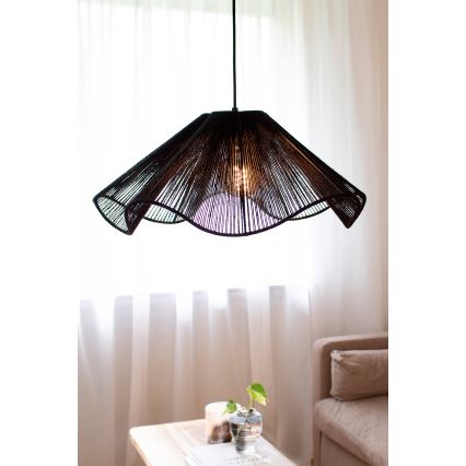 Markslöjd 108682 - Csillár zsinóron NAMI 1xE27/40W/230V fekete