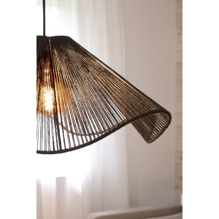 Markslöjd 108682 - Csillár zsinóron NAMI 1xE27/40W/230V fekete