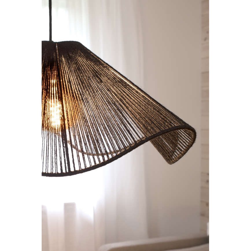 Markslöjd 108682 - Csillár zsinóron NAMI 1xE27/40W/230V fekete