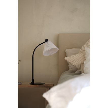 Markslöjd 108697 - Asztali lámpa MIRA 1xE14/40W/230V fekete/fehér