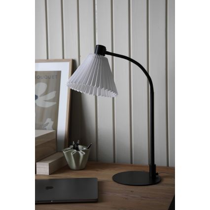 Markslöjd 108697 - Asztali lámpa MIRA 1xE14/40W/230V fekete/fehér
