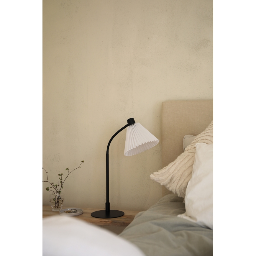 Markslöjd 108697 - Asztali lámpa MIRA 1xE14/40W/230V fekete/fehér