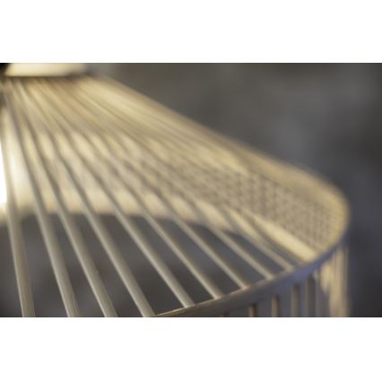 Markslöjd 108783 - Csillár zsinóron TAPA 1xE27/40W/230V bézs/bambusz