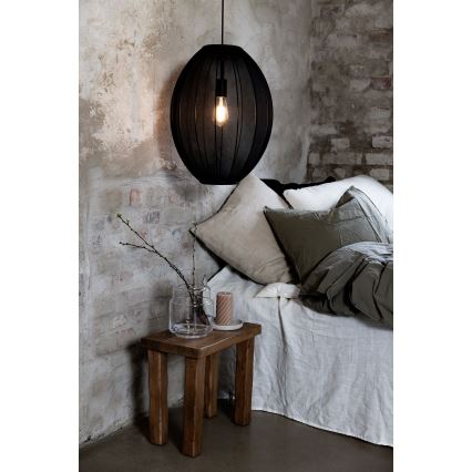 Markslöjd 108795 - Csillár zsinóron FLORENCE 1xE27/40W/230V fekete