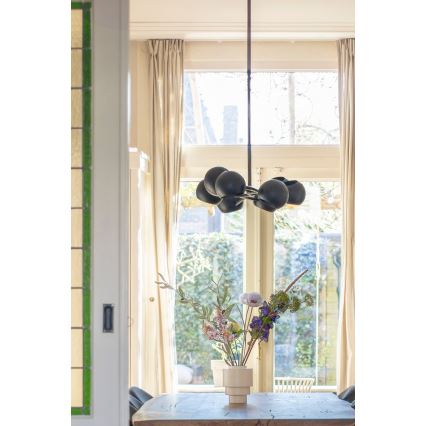 Markslöjd 108852 - Csillár rúdon EDGAR 8xE14/40W/230V fekete