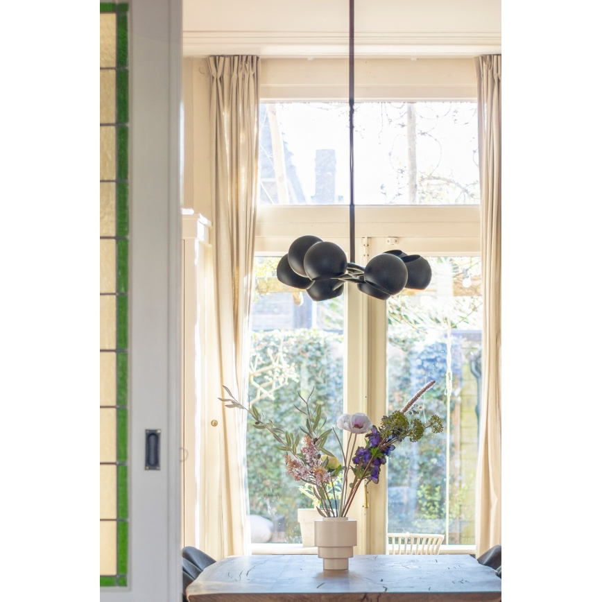 Markslöjd 108852 - Csillár rúdon EDGAR 8xE14/40W/230V fekete
