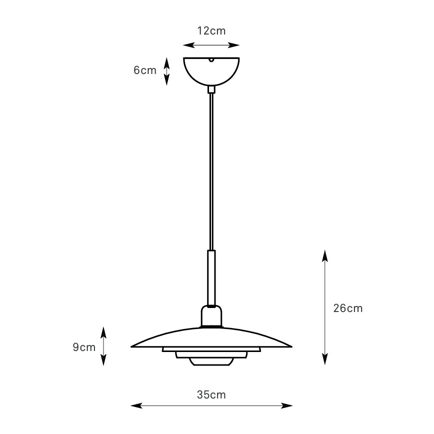 Markslöjd 108875 - PINY kábeles csillár 1x E27/60W/230V, Ø 35 cm, bézs