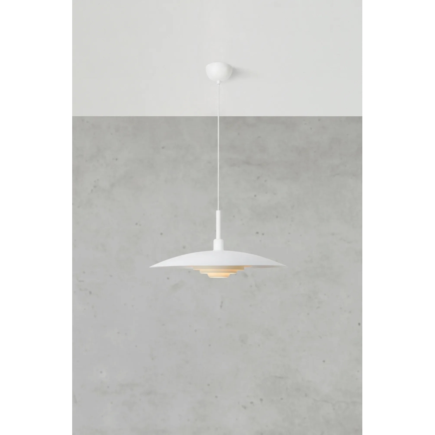 Markslöjd 108876 - Kábeles függőlámpa PINY 1xE27/60W/230V átm. 57 cm fehér