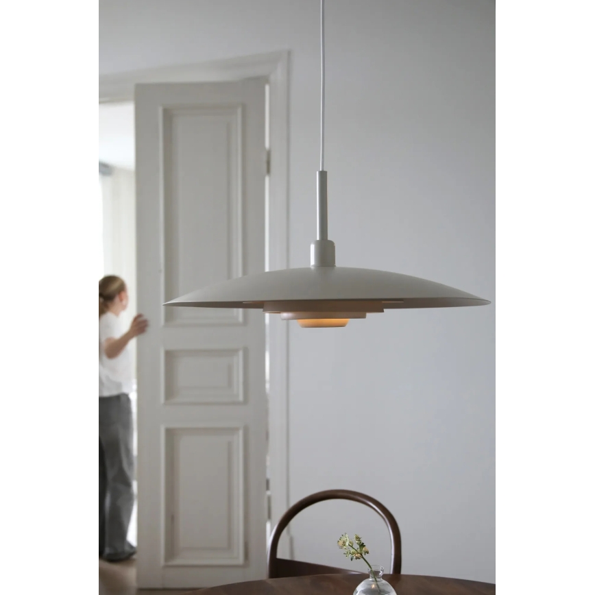 Markslöjd 108877 - Kábeles függőlámpa PINY 1xE27/60W/230V, átmérő 57 cm, bézs