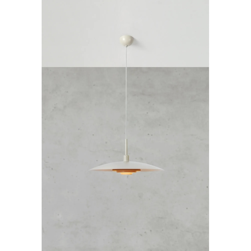Markslöjd 108877 - Kábeles függőlámpa PINY 1xE27/60W/230V, átmérő 57 cm, bézs