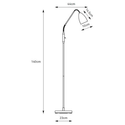 Markslöjd 108887 - PATRO dimmelhető állólámpa, LED/4,9W/230V, CRI 90, bézs