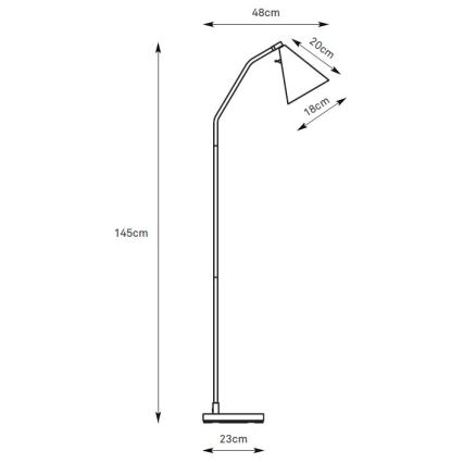 Markslöjd 108890 - LED dimmelhető állólámpa FUNIL LED/4,9W/230V CRI 90 bézs