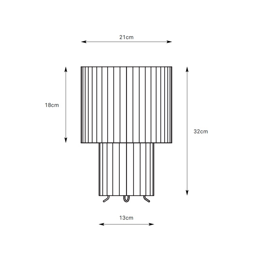 Markslöjd 108895 - CATIS asztali lámpa 1xE27/60W/230V, 32 cm, fehér