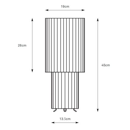 Markslöjd 108897 - CATIS asztali lámpa, 1x E27/60W/230V, 45 cm, fehér