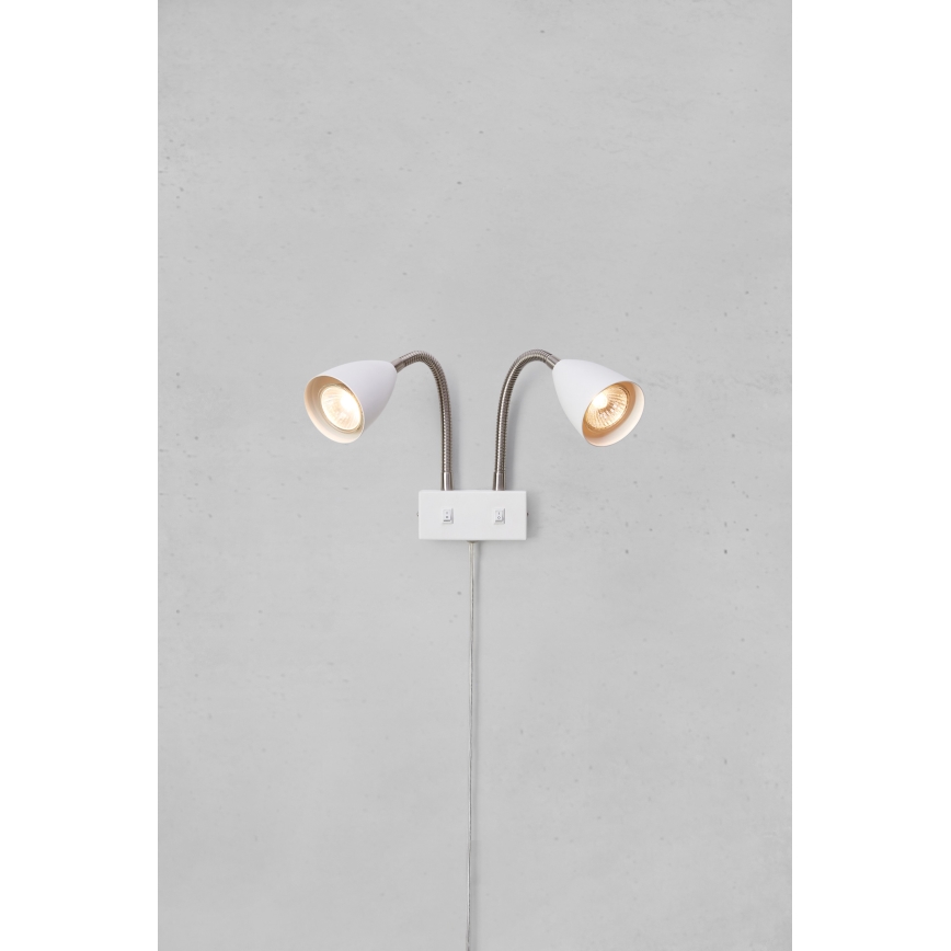 Markslöjd 108900 - CIRO fali spotlámpa 2xGU10/7W/230V fehér