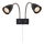 Markslöjd 108901 - Fali spotlámpa CIRO 2xGU10/7W/230V fekete