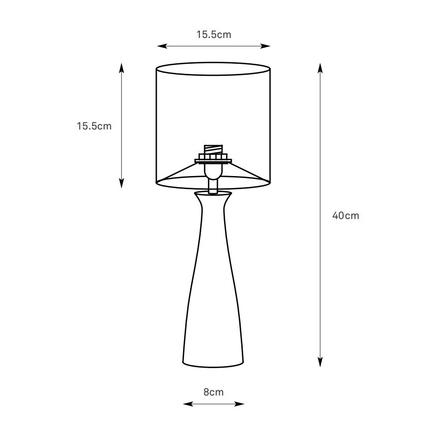 Markslöjd 108906 - BIRILLO asztali lámpa 1xE14/60W/230V krémszínű
