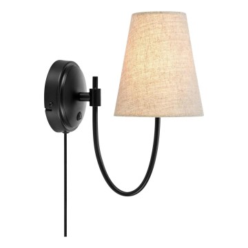 Markslöjd 108907 - Fali lámpa AMAR 1xE14/40W/230V bézs/fekete
