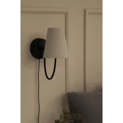 Markslöjd 108907 - Fali lámpa AMAR 1xE14/40W/230V bézs/fekete