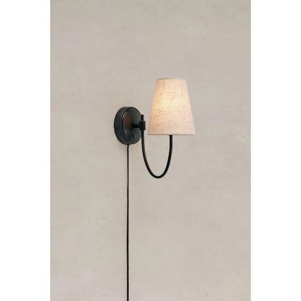 Markslöjd 108907 - Fali lámpa AMAR 1xE14/40W/230V bézs/fekete