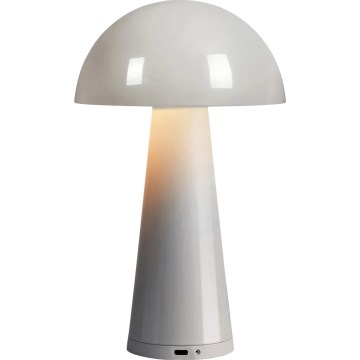 Markslöjd 108950 - FUNGI dimmelhető, újratölthető LED asztali lámpa LED/1,5W/5V 2000 mAh IP44 szürke