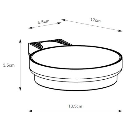 Markslöjd 108952 - FRAME LED/2W/3,7V 4000 mAh IP44 dimmelhető napelemes fali lámpa, fekete