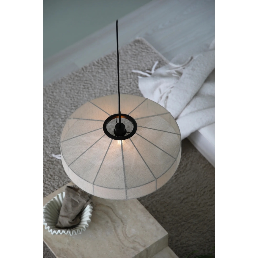 Markslöjd 108955 - ALIA kábeles csillár 1xE27/60W/230V átm. 57 cm krémszínű/fekete