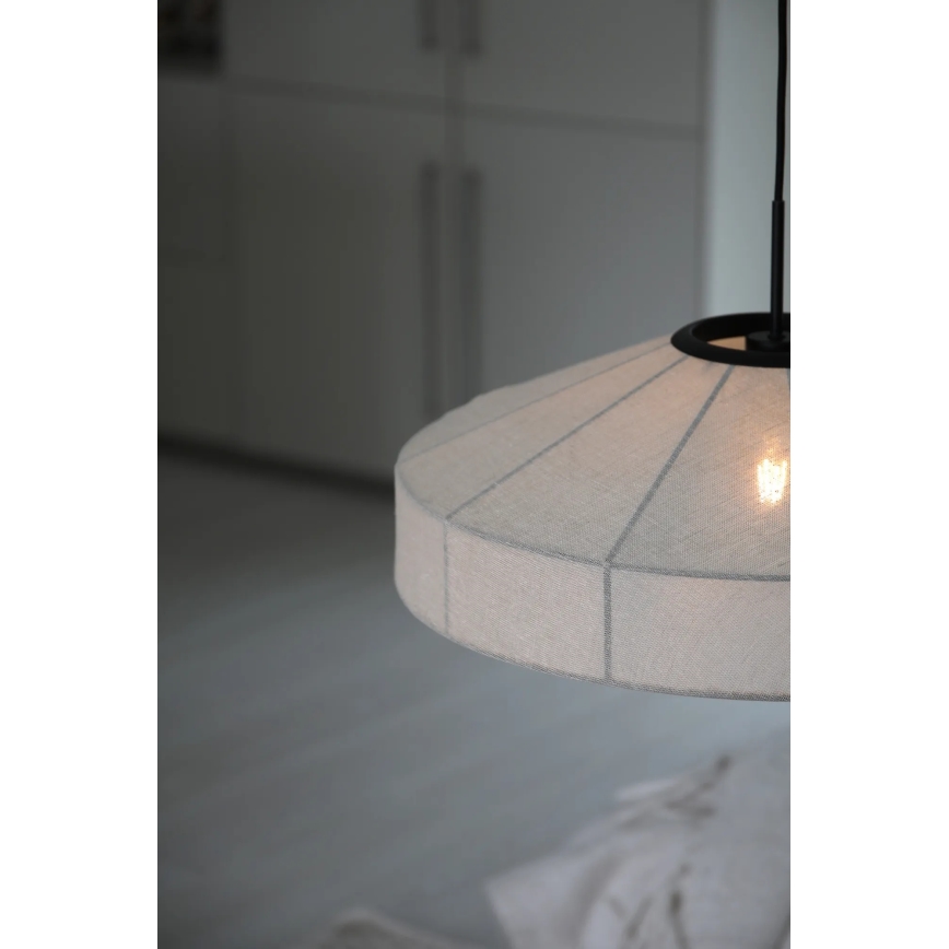 Markslöjd 108955 - ALIA kábeles csillár 1xE27/60W/230V átm. 57 cm krémszínű/fekete