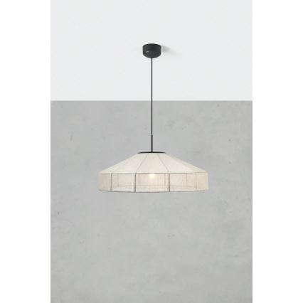 Markslöjd 108955 - ALIA kábeles csillár 1xE27/60W/230V átm. 57 cm krémszínű/fekete