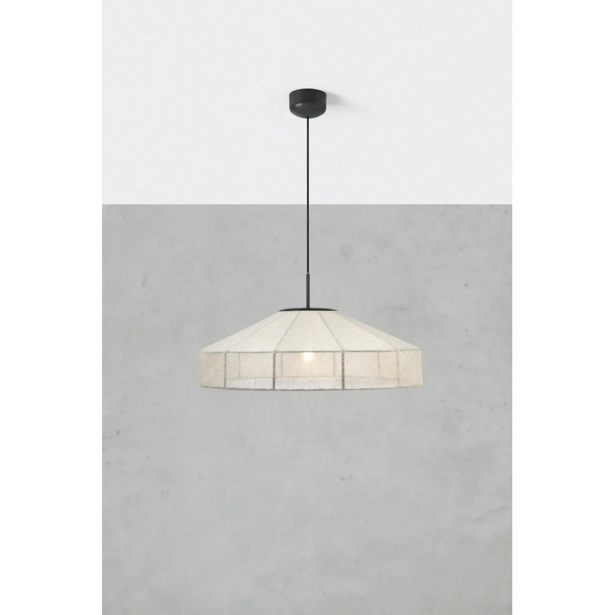 Markslöjd 108955 - ALIA kábeles csillár 1xE27/60W/230V átm. 57 cm krémszínű/fekete