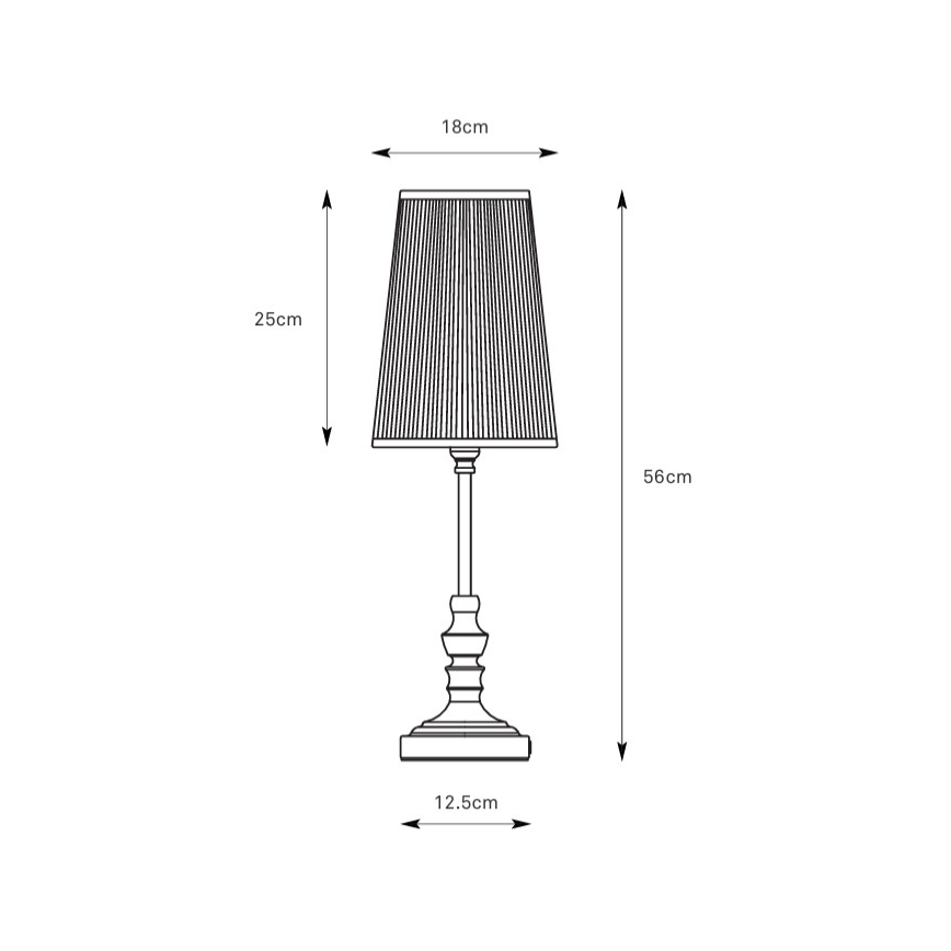 Markslöjd 108969 - Asztali lámpa NOBLE 1xE14/40W/230V 56 cm fehér/sárgaréz