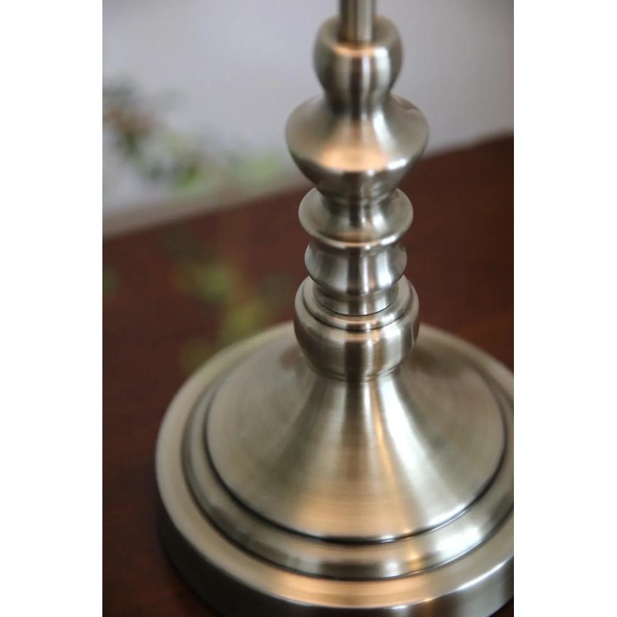 Markslöjd 108970 - NOBLE asztali lámpa 1xE14/40W/230V 66 cm fehér/sárgaréz