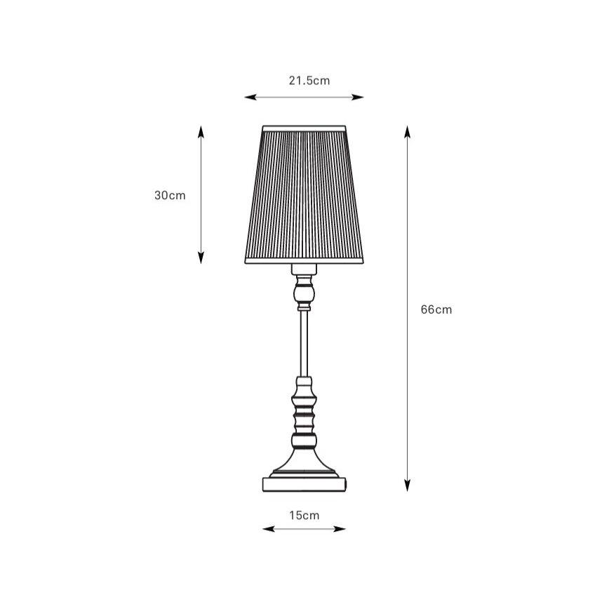 Markslöjd 108970 - NOBLE asztali lámpa 1xE14/40W/230V 66 cm fehér/sárgaréz