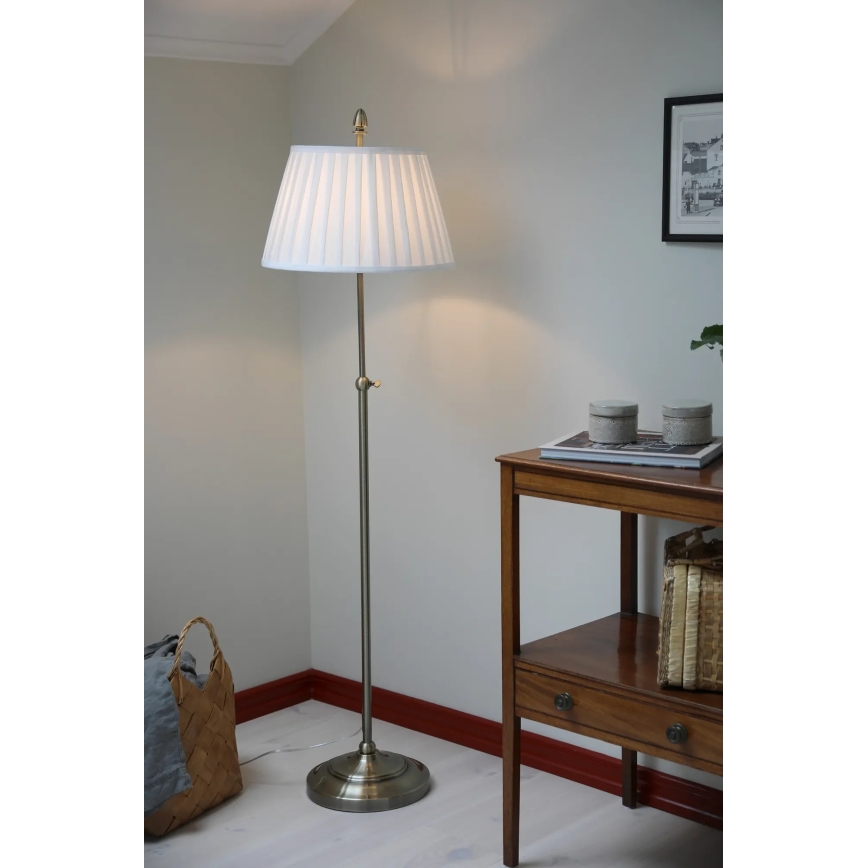 Markslöjd 108972 - Állólámpa OXFORD 1xE14/40W/230V fehér/sárgaréz