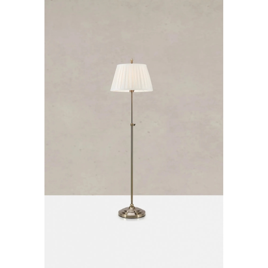Markslöjd 108972 - Állólámpa OXFORD 1xE14/40W/230V fehér/sárgaréz
