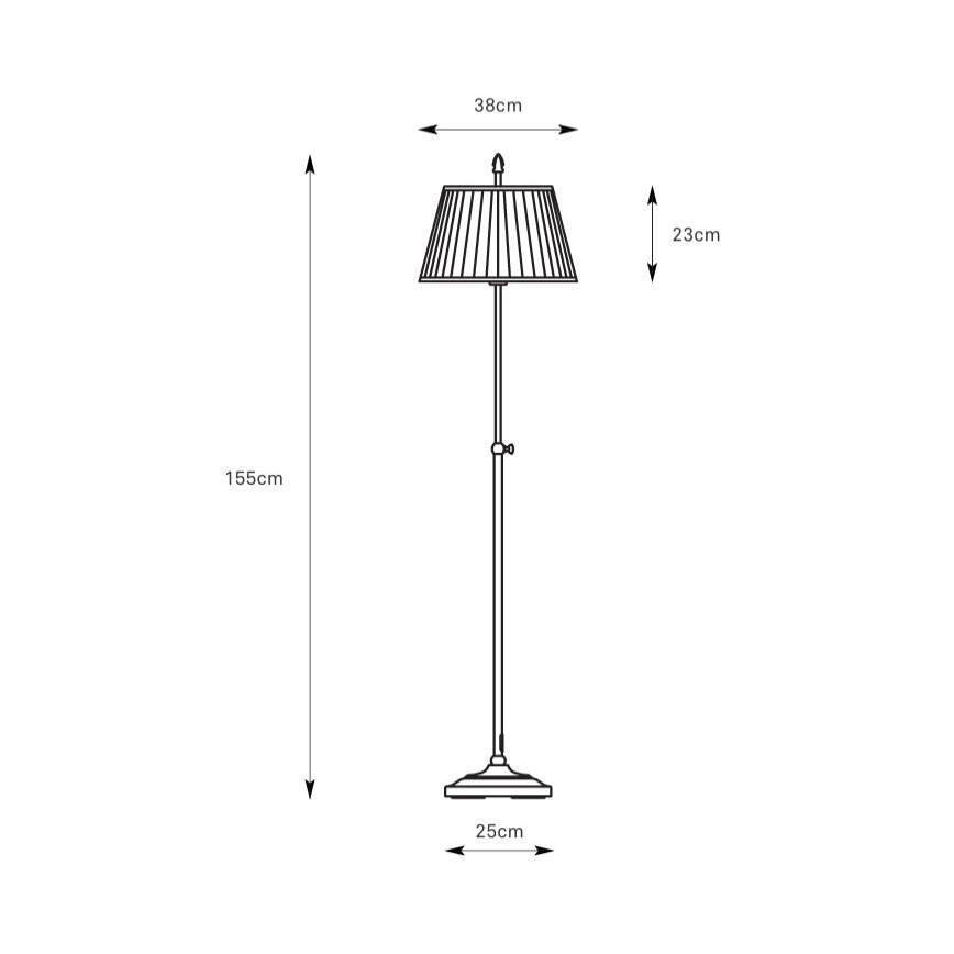 Markslöjd 108972 - Állólámpa OXFORD 1xE14/40W/230V fehér/sárgaréz