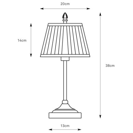 Markslöjd 108973 - Asztali lámpa OXFORD 1xE14/40W/230V fehér/sárgaréz