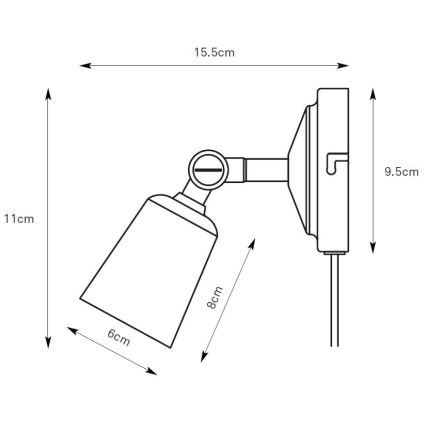 Markslöjd 108979 - TINY fali spotlámpa 1xGU10/7W/230V fényes króm