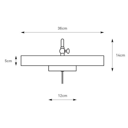 Markslöjd 108982 - CIGLIA képvilágító lámpa 2xE14/40W/230V sárgaréz