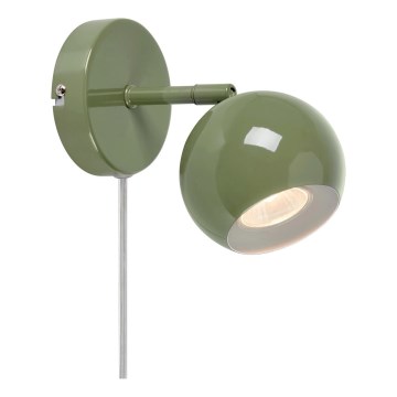 Markslöjd 108985 - POP falra szerelhető irányítható spotlámpa 1xGU10/7W/230V, zöld