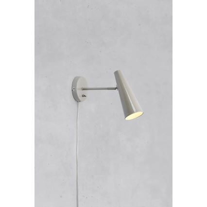 Markslöjd 108992 - PEAK fali lámpa 1xE14/40W/230V szürke