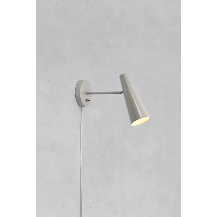 Markslöjd 108992 - PEAK fali lámpa 1xE14/40W/230V szürke