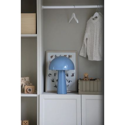 Markslöjd 108994 - Asztali lámpa MANTAR 1xE14/40W/230V kék