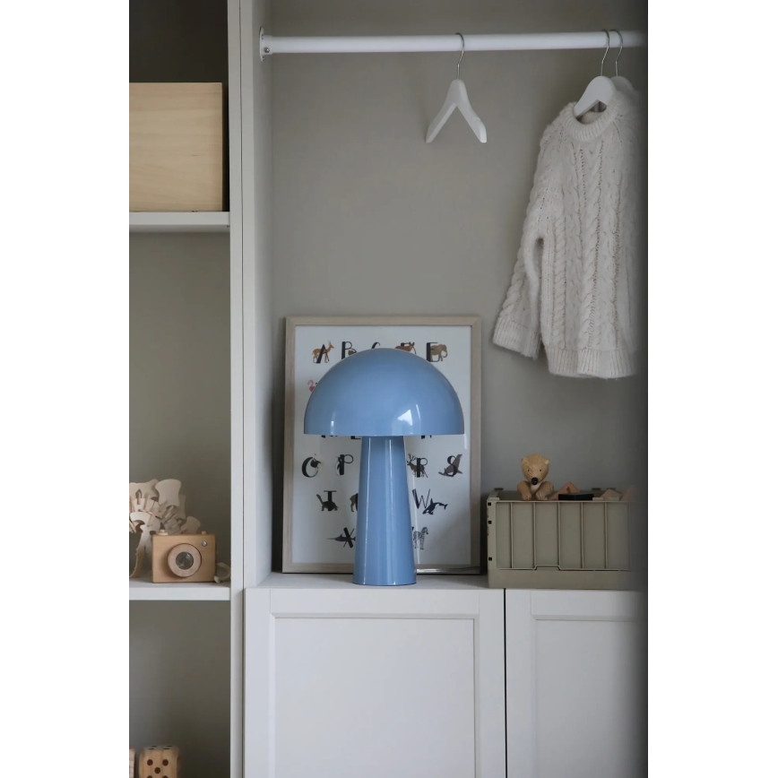 Markslöjd 108994 - Asztali lámpa MANTAR 1xE14/40W/230V kék