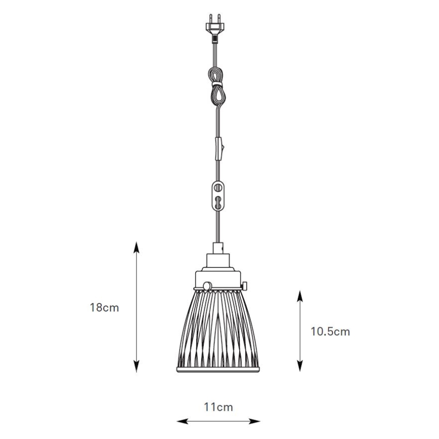 Markslöjd 109010 - Függőlámpa kábellel BELLIS 1xE14/40W/230V sárgaréz