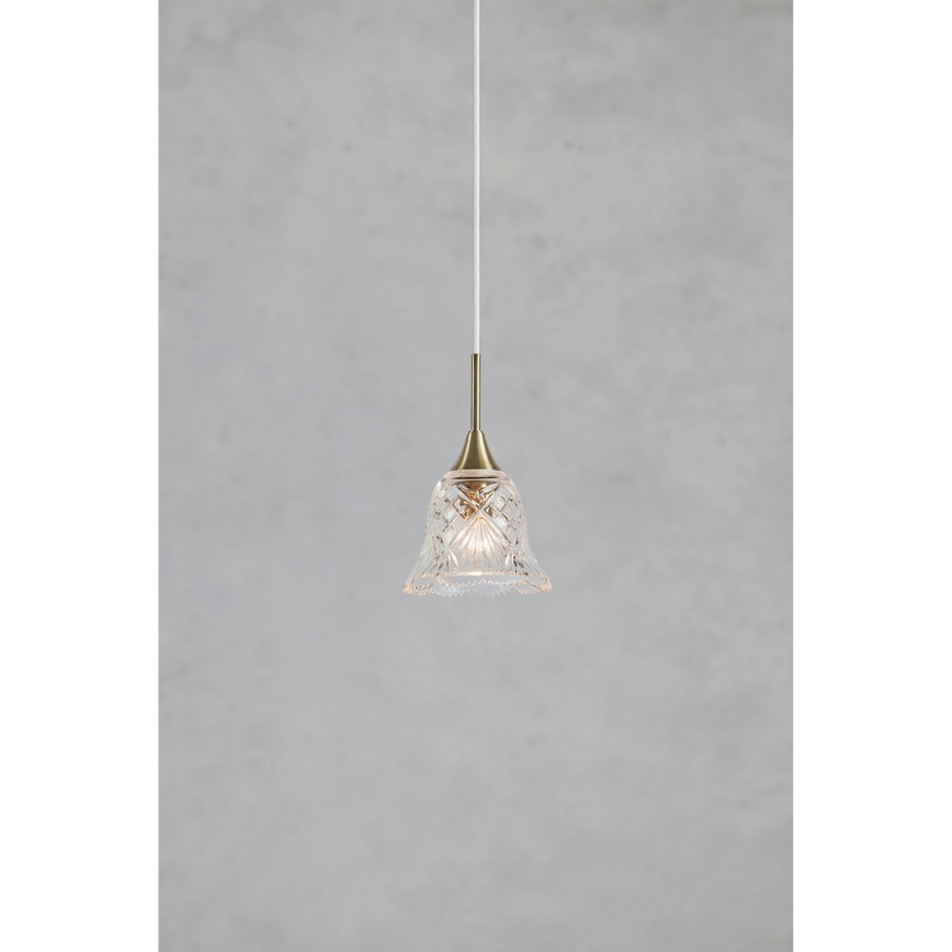 Markslöjd 109011 - Kábeles LUNA csillár 1xE14/40W/230V, sárgaréz