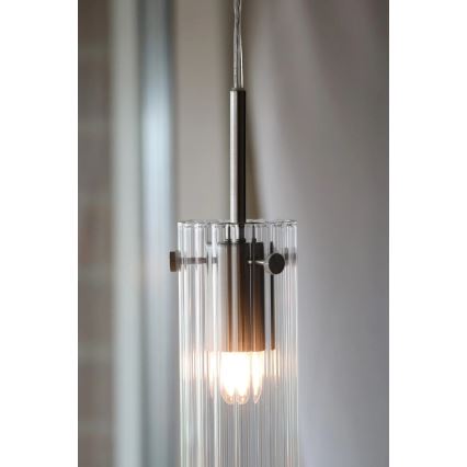 Markslöjd 109013 - Kábeles függőlámpa TIBIA 1xE14/40W/230V átlátszó/sárgaréz